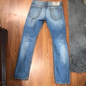 True Religion ripped “Slim” jeans